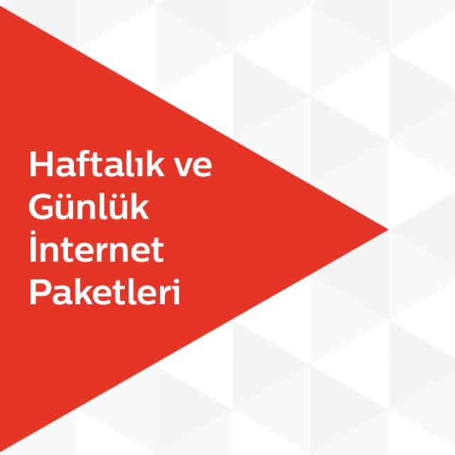 Türk Telekom Haftalık ve Günlük İnternet Paketleri