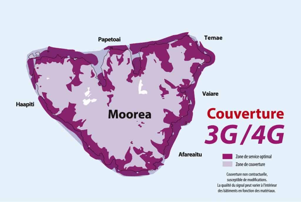 Vini Mo'Orea 3G-4G Coverage Map