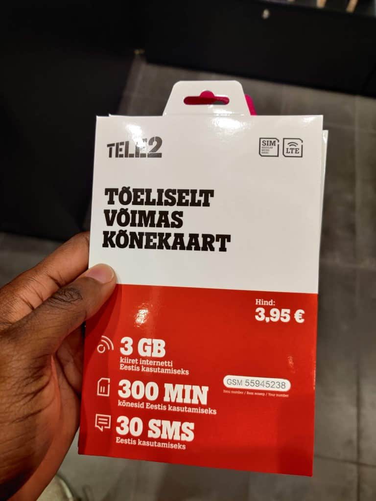 Tele2 Estonia SIM card starter pack