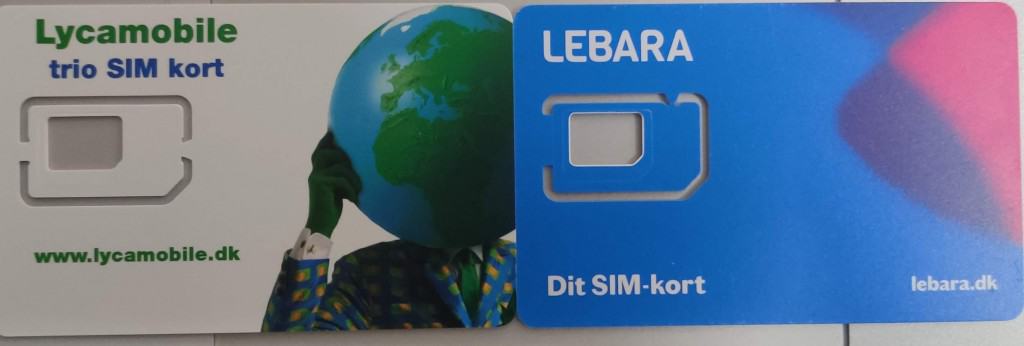 Lebara Denmark and Lycamobile Denmark SIM Cards 