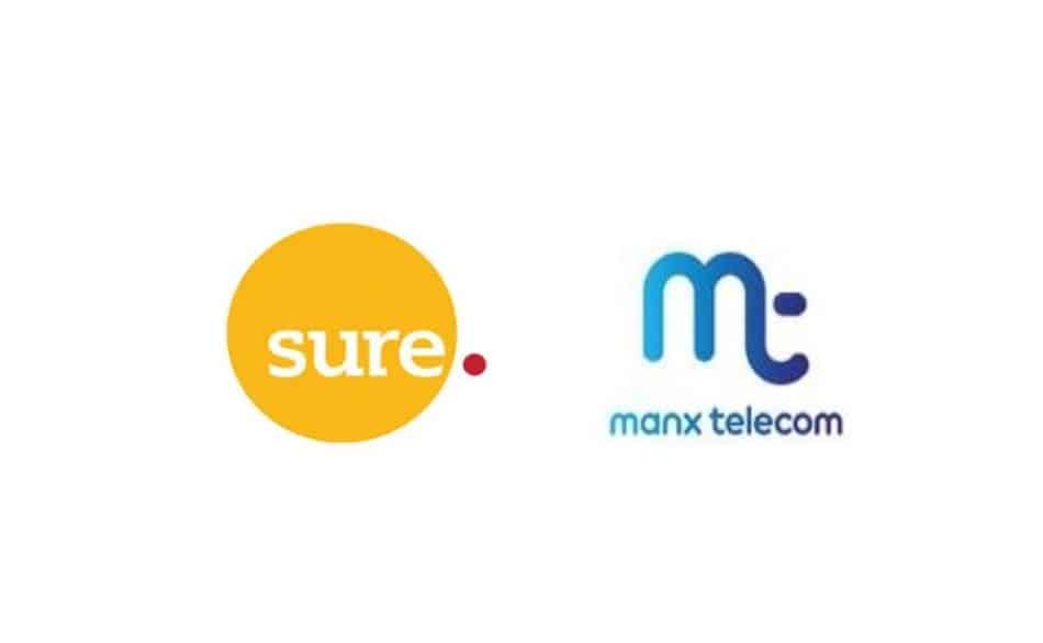 Logos of Telecom Operators in the Isle of Man: Sure Isle of Man and Manx Telecom