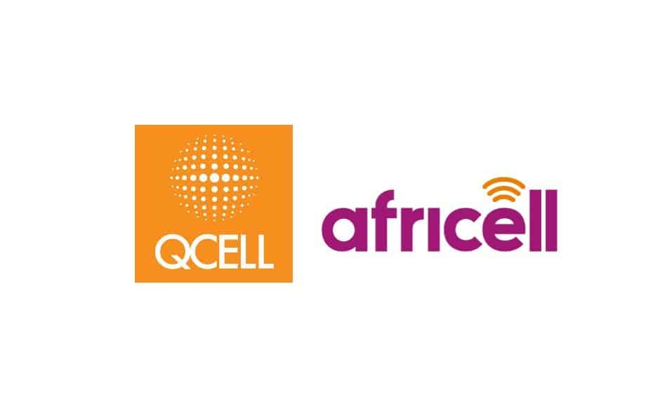 Logos of Telecom Operators in the Gambia: Qcell & Africell Gambia