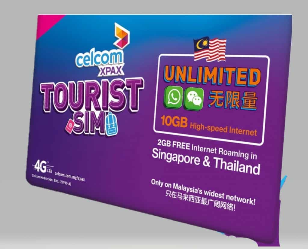 Celcom Tourist SIM Card