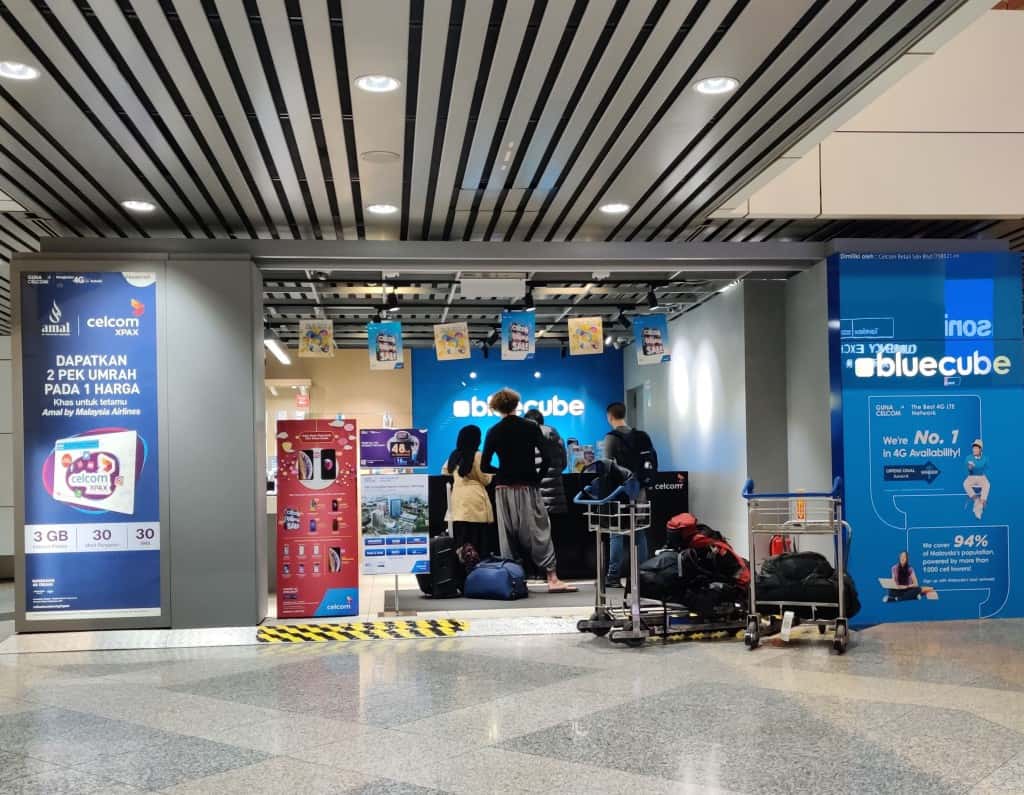 Celcom Bluecube at Kuala Lumpur International Airport