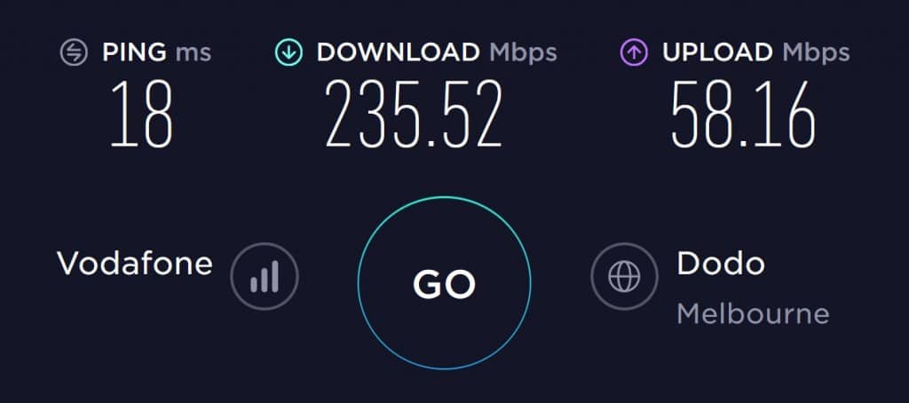 Gotalk Speed Test in South Melbourne