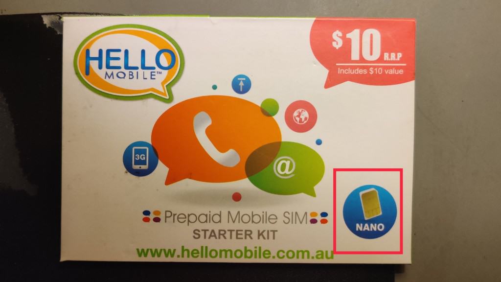 Hello Mobile Prepaid Mobile SIM Starter Kit