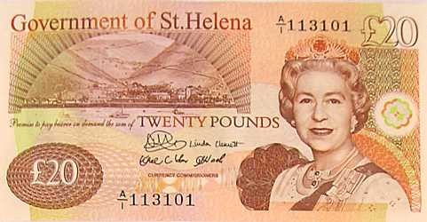 20 Saint Helena Pound Bank Note