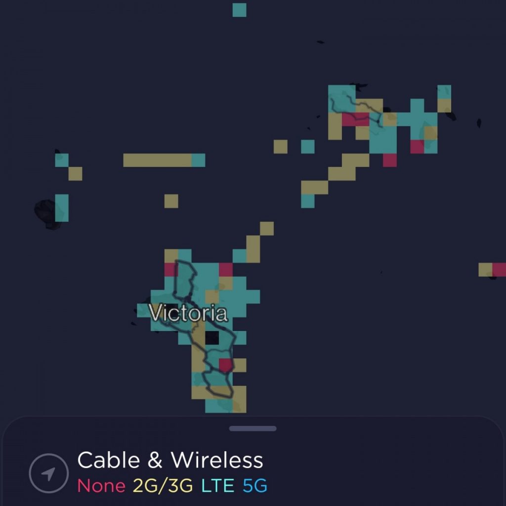 Cable & Wireless Seychelles Coverage Map