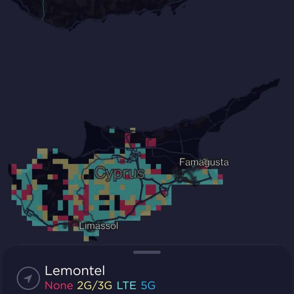 Lemontel Coverage Map