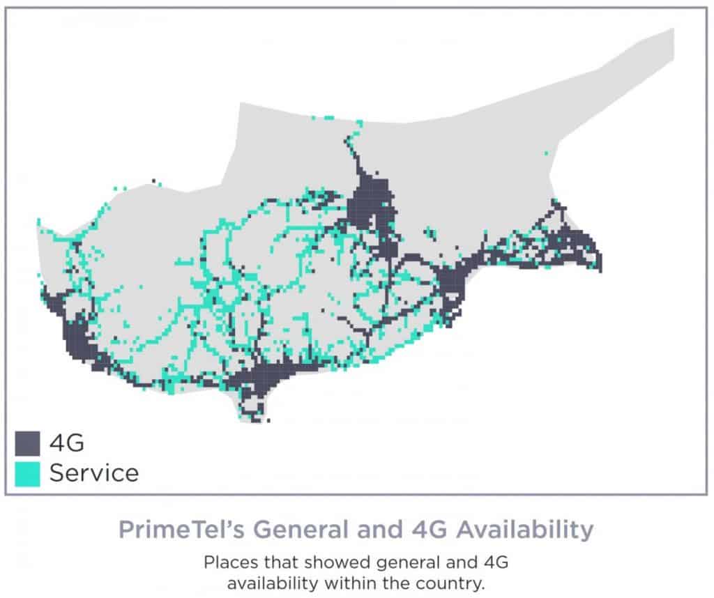 PrimeTel General Availability & 4G Availability