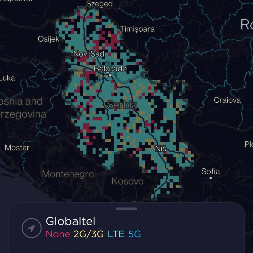 Globatel Coverage Map